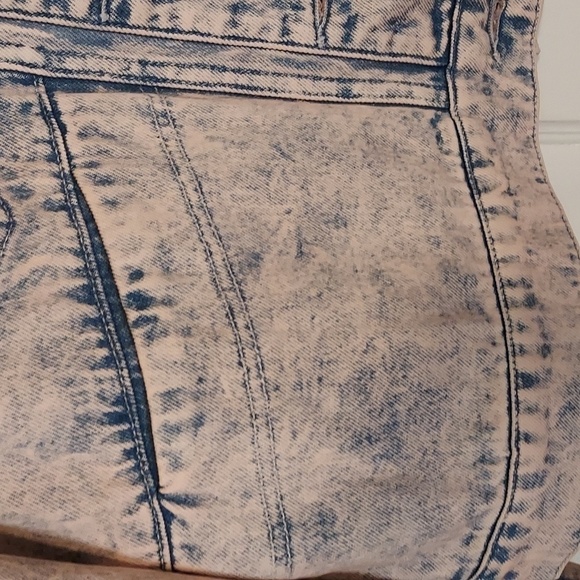 JOIE Button-Front Demarea Pink Stone Wash Denim Jacket - Picture 8 of 12